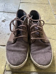 Ugg Suede Canvas Brown Desert Boots UK 13 Boys Girls - Picture 1 of 10
