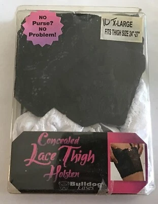 Bulldog Concealed Lace Thigh Holster for Mini Autos Phone CC Cash Size X-Large - Image 1 of 2