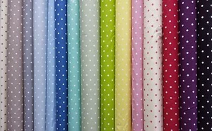 Clarke and Clarke Dotty Spot Designer Curtain Craft Upholstery Fabric  - Picture 1 of 18