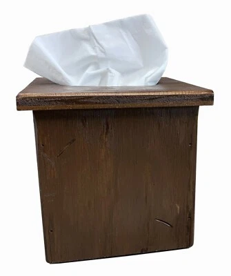 Cubierta de caja de pañuelos, cubierta de pañuelos de madera, soporte Kleenex, regalo Get Well Soon, blanco Foto 1 de 2