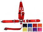SFI 16.1 RACING HARNESS 5 POINT V ROLL BAR MOUNT 3' CAM LOCK RED OR ANY COLOR