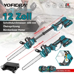 YOFIDRA® Akku Teleskopisch Kettensäge Langstiel Baumsäge Teleskop Hochentaster - Bild 1 von 19