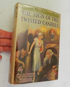 1933 Das Zeichen der gedrehten Kerzen, Carolyn Keene, NANCY DREW HBw/dj 1st/Early - Bild 1 von 15