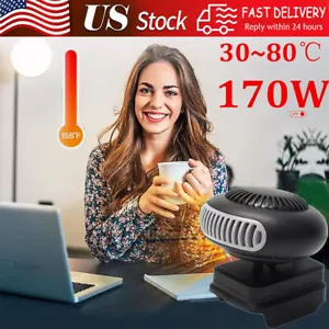 Space Heater 12-48V Battery Powered Electric Heater Fan For BL15 BL1820 BL1840 - Picture 1 of 15