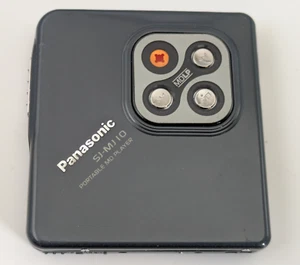 1 x Blue Panasonic SJ-MJ10 Minidisc Player with Remote Control - Picture 1 of 15