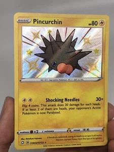 Pincurchin Shiny Holo Raro - SV043/SV122 Shining Fates Shiny Vault Pokemon - Casi Nuevo - Imagen 1 de 7