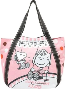 [Peanuts] Tote bag, SN balloon tote, pink/SN-08, polyester closure type magnet - Picture 1 of 5