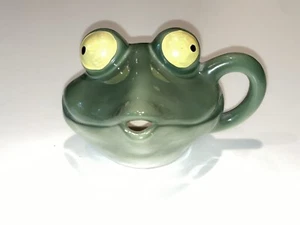 Vintage Harlekin Wiesbaden Deutschland Figural Froschkopf Milchkännchen kleiner Krug Sehr guter Zustand - Bild 1 von 9