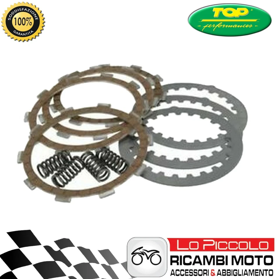 KIT SERIE DISCHI FRIZIONE TOP RACING + MOLLE  APRILIA RS 50 2T 1999 2001 2002  - Imagem 1 de 1