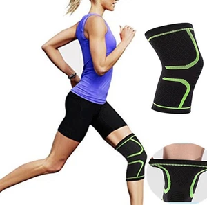 1 Paar Knie Kompressionsmanschette Unterstützung für sportliche Aktivitäten Gelenkschmerzen Linderung - Bild 1 von 11