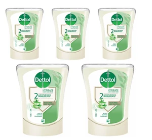 5 x 250ml Dettol No Touch Hand Wash System Refill Aloe Vera - Picture 1 of 6