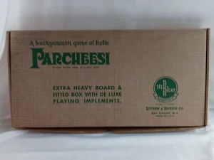 Vintage Parcheesi Game SelRight c. 1950 Backgammon Of India Wood Dice Pieces - Picture 1 of 15
