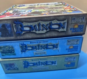 Rio Grande Dominion Boardgame & 2 Expansion Sets ~ Seaside & Prosperity ~ - Picture 1 of 13