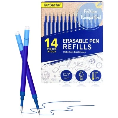 Radierbare Gelschreibermine 14x, 0.7mm Blau Ersatzminen, Kompatibel mit Pilot... - Bild 1 von 4