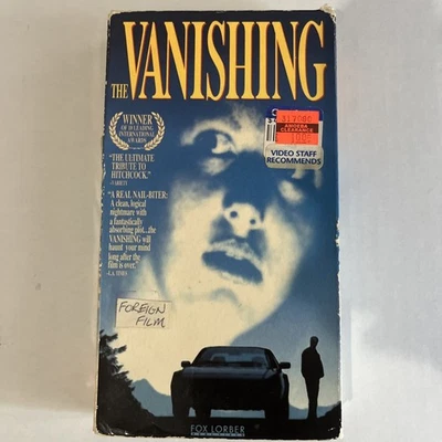 The Vanishing VHS 1988 Horror Foreign English Subtitles Hitchcock Stephen King - Image 1 of 4