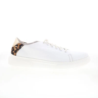 Johnston & Murphy 78-11420 Womens White Leather Lifestyle Sneakers Shoes 10 - Image 1 of 4