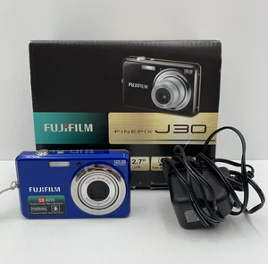 Fujifilm Digital Camera FinePix J30 12.2MP Blue - Tested - Working C17 - Picture 1 of 15