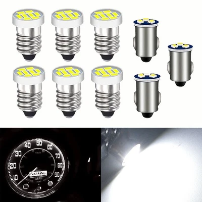 9x For Land Rover Series 3 LED Dash Instrument Panel Light Bulbs Set Cold White  - Image 1 of 4