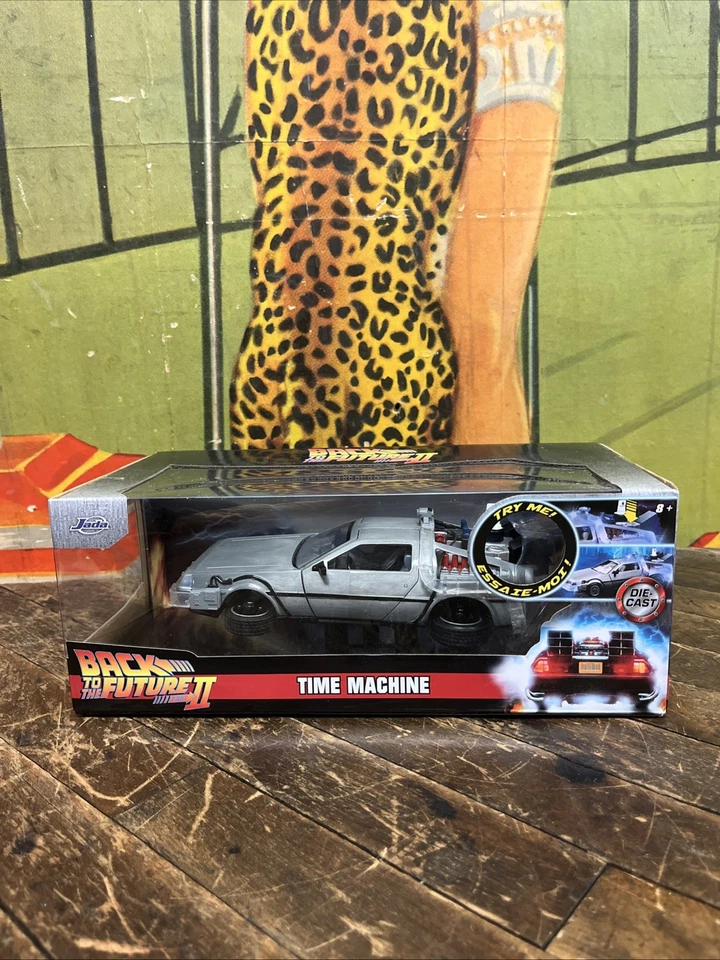 2021 JADA 玩具 回到未来第 2 部分 1: 24 比例 DELOREAN 时间机器电影 — 第 1/4 张图片
