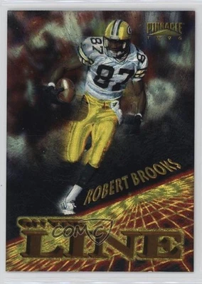 1996 Pinnacle On the Line Robert Brooks #2 - Image 1 of 2