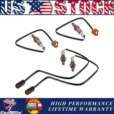 Set of 4 Up & Downstream Oxygen O2 Sensor For 2011-2013 Infiniti G37 M37 3.7L V6 - Imagem 1 de 4