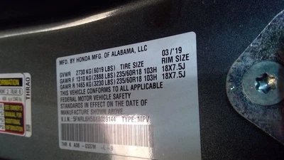 Windshield Wiper Motor Fits 18-23 ODYSSEY 11998540 - Image 1 of 4