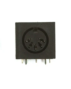 50pc DIN Jack Connector Female 5P 5pin Socket PCB type KDJ01-5 #2003-5 RoHS - Picture 1 of 6