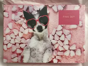 Rompecabezas Pink Sky Puppy Love 1000 piezas corazones de perro sellados - Imagen 1 de 3