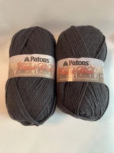 2 New Skeins Patons ~Classic Wool Mercury 3.5oz/223yd. each 100% pure wool ! - Picture 1 of 3