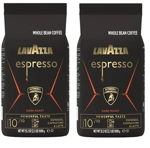 Lavazza Espresso Whole Bean for Automobili Lamborghini, Dark Roast ( 2 - pack ) - Picture 1 of 4