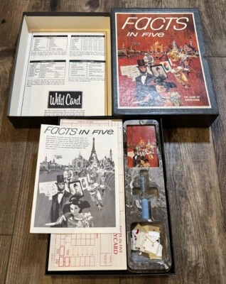 1971 1967 Facts in Five 3M Board Game of Knowledge Vintage Rare Gently Played - Image 1 of 4