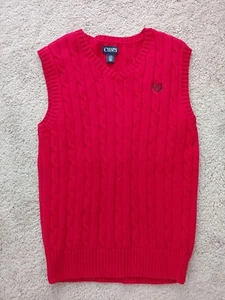 CHAPS Boys VEST Size L(14-16) red - Picture 1 of 4
