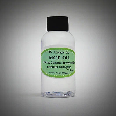 DR. ADORABLE INC 2 OZ PURE PREMIUM MCT OIL 100% COCONUT SOURCED VEGAN NATURAL by DR.ADORABLE