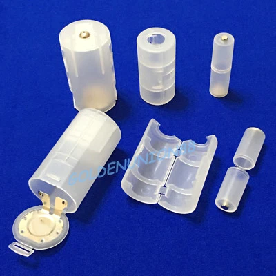 AA to D C, AAA to AA size battery converter adapter holder switcher plastic case - Image 1 of 4