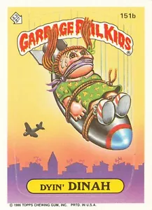 Garbage Pail Kids Dyin Dinah 1986 - Bild 1 von 2