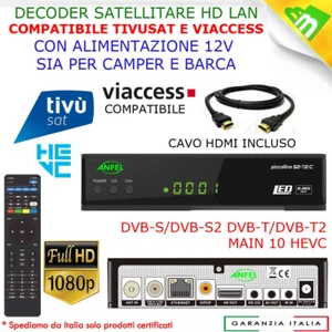 Decoder Ricevitore Combo Tivusat HD Satellitari e dtt Tv Sat Senza Smart Card - Foto 1 di 3
