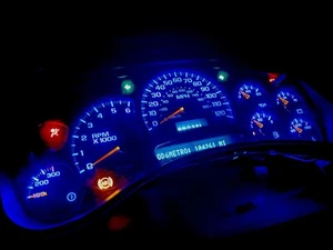 03 04 05 06 Silverado Sierra Escalade Yukon Gauges Blue LED Kit DIY 12 volt GM - Picture 1 of 9