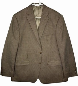 Ralph Lauren Chaps Houndstooth Sport Coat Mens 44R Lightweight Classic Summer - Picture 1 of 14