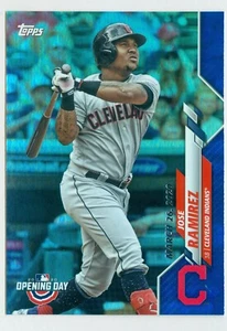 2020 Topps Opening Day Blue Foil Parallel #47 Jose Ramirez Indians - Picture 1 of 1