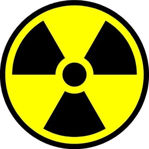 Calcomanía de vinilo de pared para señal de radiación nuclear peligro automóvil vehículo Corea del Norte B - Imagen 1 de 1