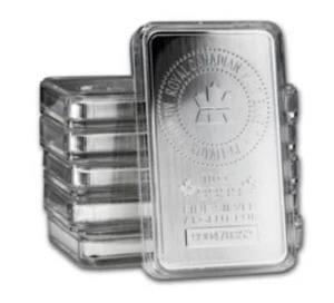 5 AIR-TITE 10oz Silver Bar STANDARD Size Capsule Acrylic Case - Picture 1 of 2