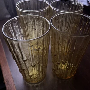Anchor Hocking TAHITI Amber Glass Hi-ball Tumbler - Picture 1 of 5