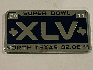 Green Bay Packers Super Bowl XLV Pin Texas Cowboys Stadium 2/6/11 License Plate - Picture 1 of 2