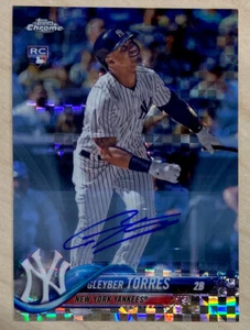 GLEYBER TORRES RC - 2018 Topps Chrome Update AUTOGRAPH XFRACTORS [106/125] #HMT9 - Picture 1 of 3