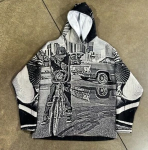 Sudadera con Capucha Personalizada Lowrider Bicicleta Única Tapiz Tejido 2XL-3XL - Imagen 1 de 4