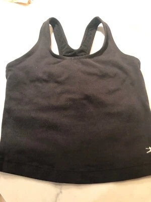 Camiseta sin mangas de entrenamiento para mujer Danskin negra (desteñida) talla S pequeña  Foto 1 de 4