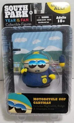 South Park Motorcycle Cop Cartman Figure Mezco Year Of The Fan NEW VGC RARE NICE - Image 1 of 4