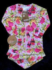 Size 3 • BONDS Girls Sleep One Piece Floral Natives • BNWT - Picture 1 of 1