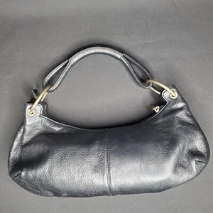 HOBO International Black Leather Small Shoulder Hand Bag - Picture 1 of 11