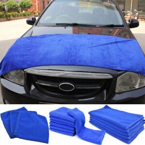 Microfibre pour serviette de voiture grand tissu bleu (60*160 cm) pour s��chage